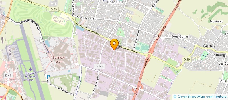 localisation de l'entreprise S.R.M. à CHASSIEU