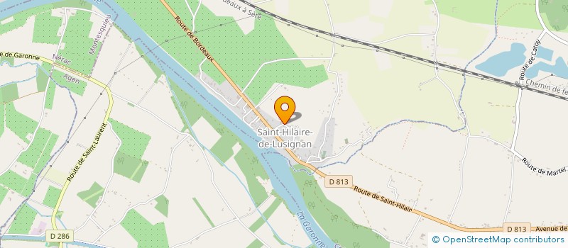 localisation de l'entreprise S.R.MOTOCULTURE  SAINT-HILAIRE-DE-LUSIGNAN