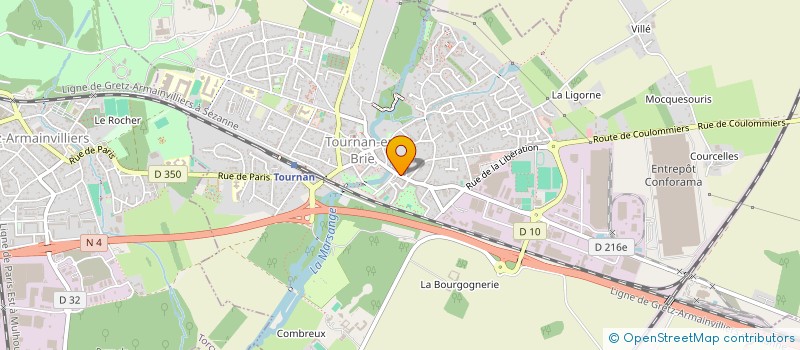 localisation de l'entreprise S.R.O IMPRESSION à TOURNAN-EN-BRIE