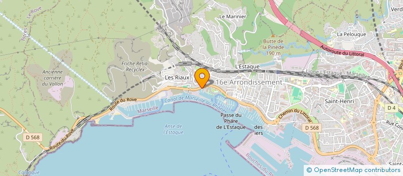 localisation de l'entreprise S.R.P à MARSEILLE