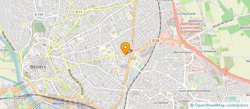 localisation de l'entreprise S R P à BEZIERS