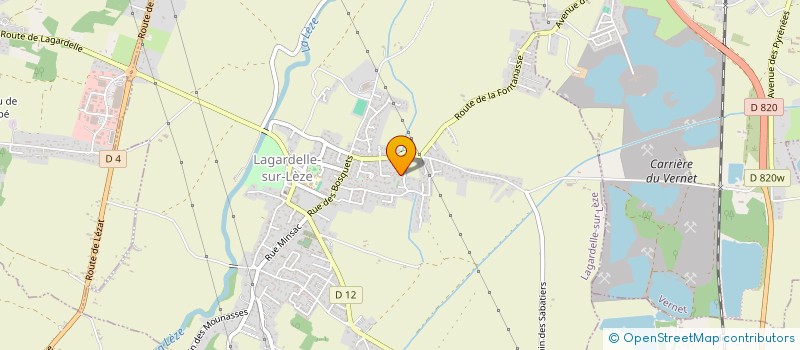 localisation de l'entreprise S.R. POSE MULTISERVICES  LAGARDELLE-SUR-LEZE