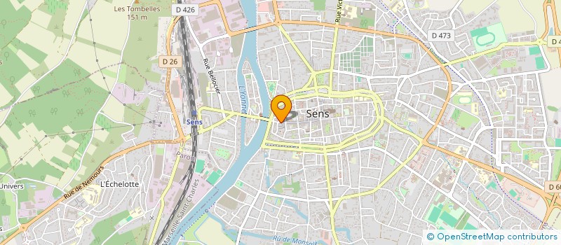 localisation de l'entreprise S.R SAI  SENS