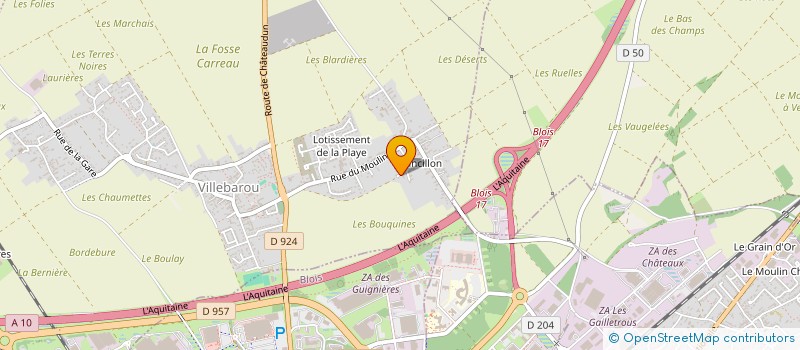 localisation de l'entreprise S.R.T. 41 - SAUSSET RACING TEAM 41 à VILLEBAROU