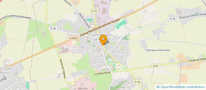 localisation de l'entreprise S.R.T.C.B  SAINT-ROMAIN-DE-COLBOSC