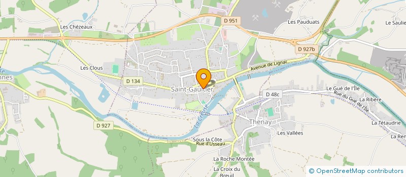 localisation de l'entreprise S.R.T.F. à SAINT-GAULTIER