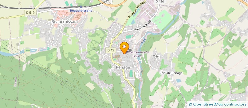 localisation de l'entreprise S R T P SOC RENAGEOISE TEIXEIRA PALENI  RENAGE