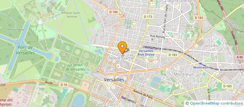 localisation de l'entreprise S.R.V. à VERSAILLES