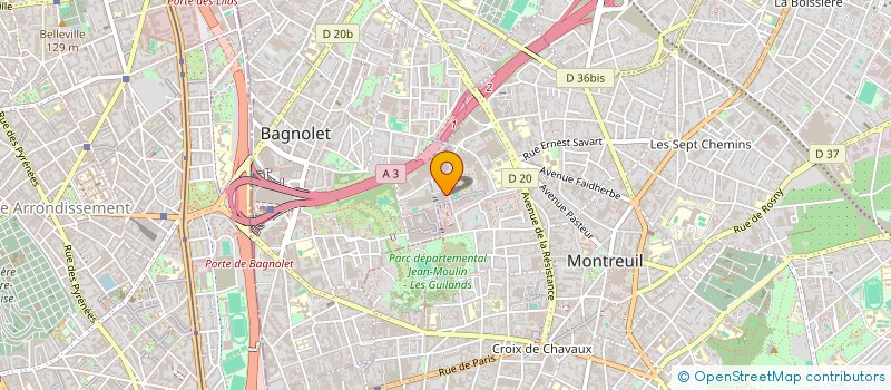 localisation de l'entreprise S. RAVISO FRANCIS à MONTREUIL