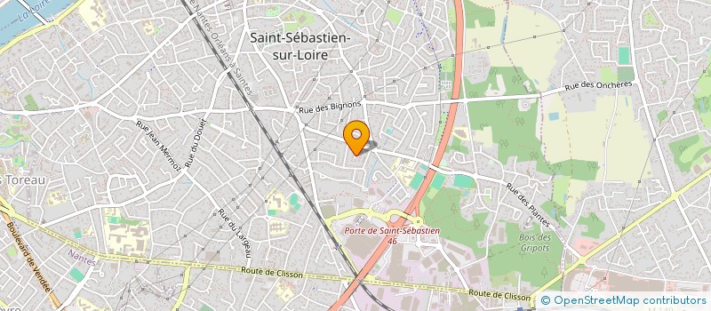 localisation de l'entreprise S'RH à SAINT-SEBASTIEN-SUR-LOIRE