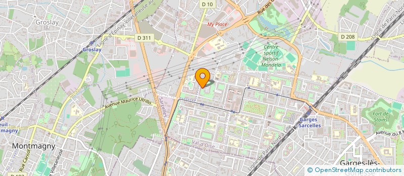 localisation de l'entreprise S + S  SARCELLES