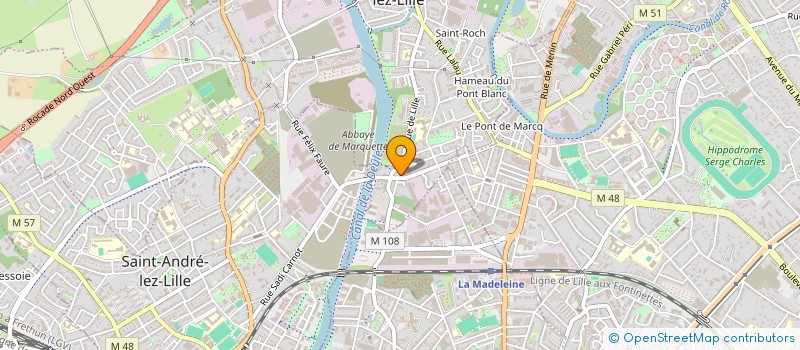 localisation de l'entreprise S & S  MARQUETTE-LEZ-LILLE