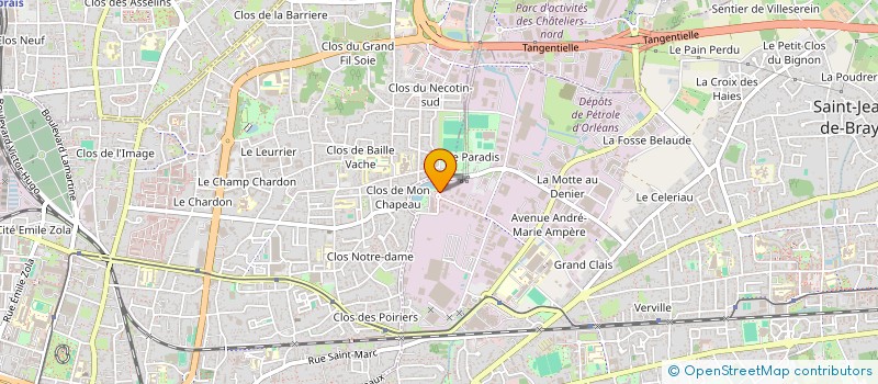 localisation de l'entreprise S & S à SAINT-JEAN-DE-BRAYE