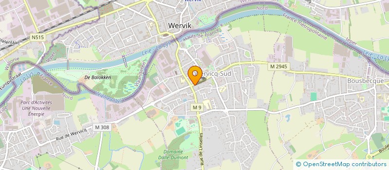 localisation de l'entreprise S&S  WERVICQ-SUD