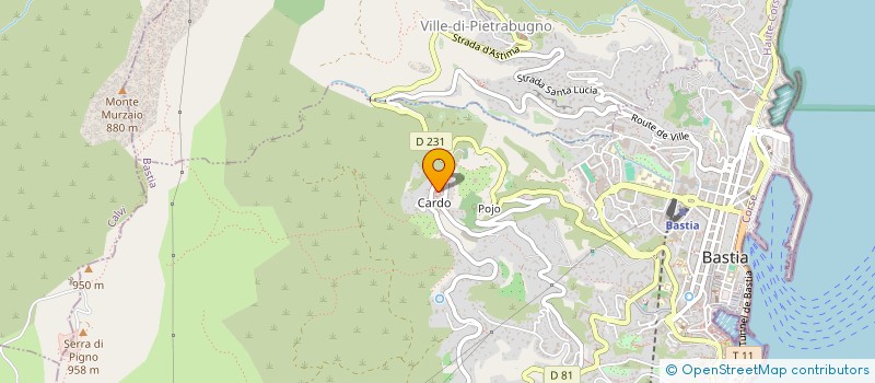 localisation de l'entreprise S & S à BASTIA