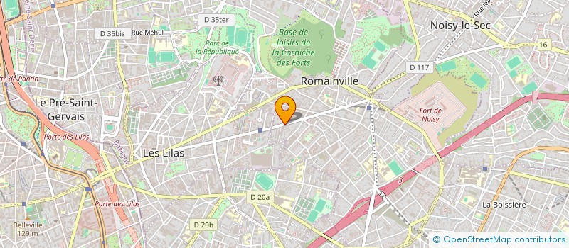 localisation de l'entreprise S S A P BATIMENT à ROMAINVILLE