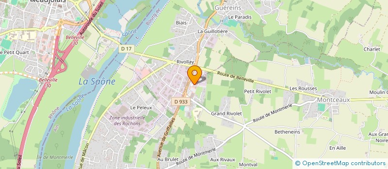 localisation de l'entreprise S.S.A.T.E.  MONTCEAUX