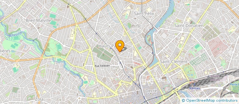 localisation de l'entreprise S.S.B.  NANTES