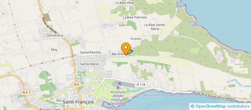 localisation de l'entreprise S.S.C.C BRAGELOGNE à SAINT-FRANCOIS