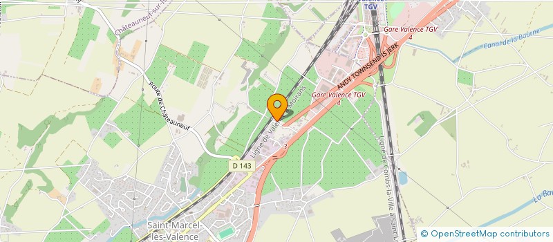 localisation de l'entreprise S.S.C. TRANSPORTS  SAINT-MARCEL-LES-VALENCE