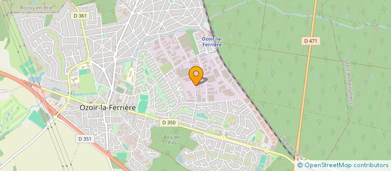 localisation de l'entreprise S.S.D.E. à OZOIR-LA-FERRIERE