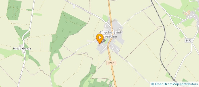 localisation de l'entreprise S.S.I. (SANTE SPORTS INTERNATIONAL)  THIEULOY-SAINT-ANTOINE