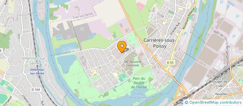 localisation de l'entreprise S.S.J  IMMO  CARRIERES-SOUS-POISSY