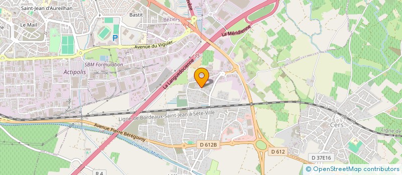 localisation de l'entreprise S.S.M. CARRELAGE à VILLENEUVE-LES-BEZIERS