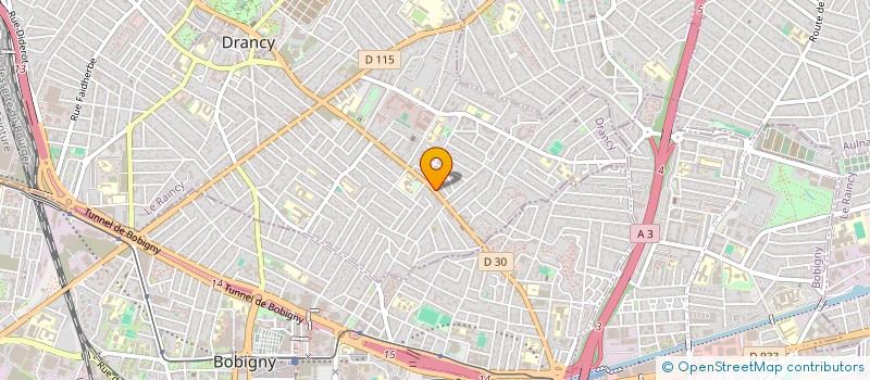 localisation de l'entreprise S.S.N.  DRANCY