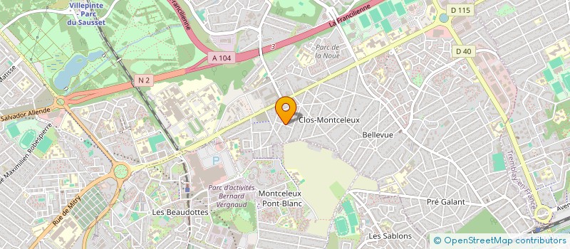 localisation de l'entreprise S S N à VILLEPINTE