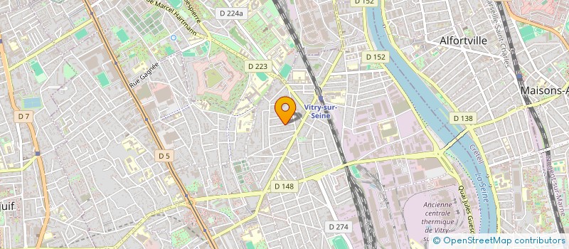 localisation de l'entreprise S.S.N. PARQUETS à VITRY-SUR-SEINE