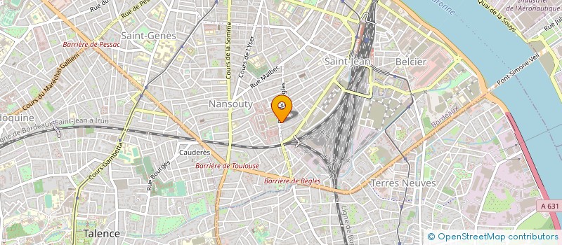 localisation de l'entreprise S.S.P à BORDEAUX