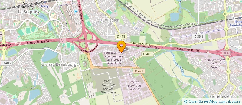 localisation de l'entreprise S.S.P.I. SAMAH SERVICES PROTECTION INCENDIE  COLLEGIEN