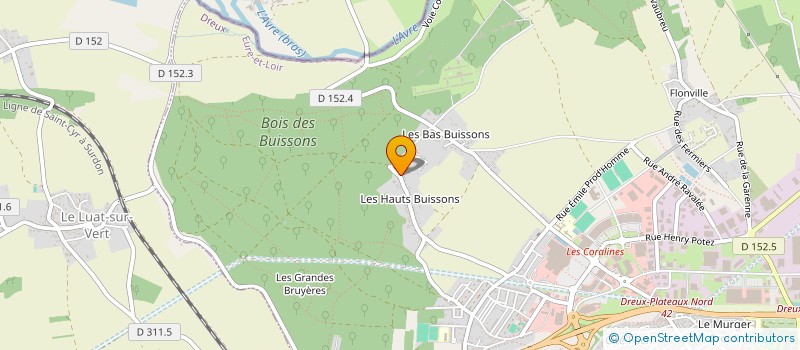 localisation de l'entreprise S.S POSES à DREUX