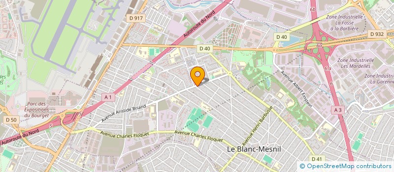 localisation de l'entreprise S.S.T. à LE BLANC-MESNIL
