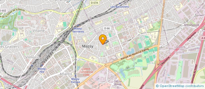 localisation de l'entreprise S.S.T. à MASSY