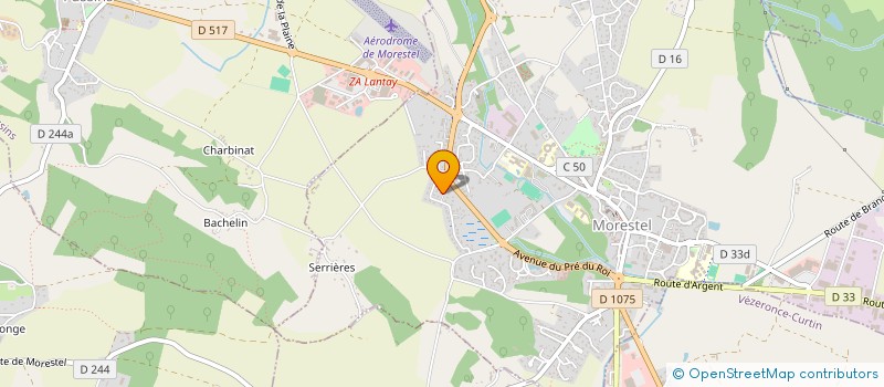 localisation de l'entreprise S.S.T.  BOURGOIN-JALLIEU