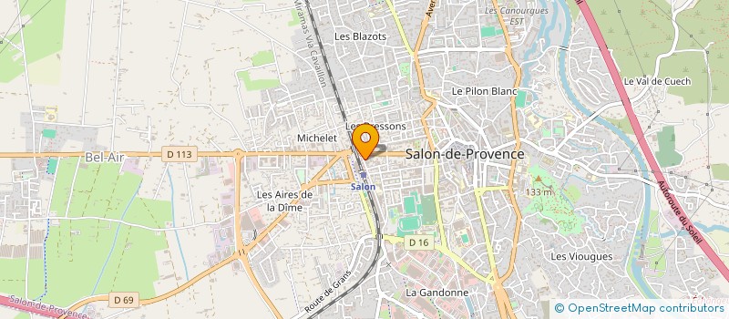 localisation de l'entreprise S.S.T.M.  SALON-DE-PROVENCE