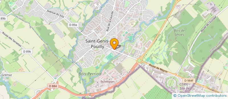 localisation de l'entreprise S&S VEYRAT DE LACHENAL à SAINT-GENIS-POUILLY