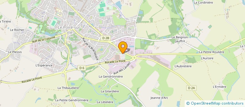 localisation de l'entreprise S&SF HOLDING  LE POIRE-SUR-VIE