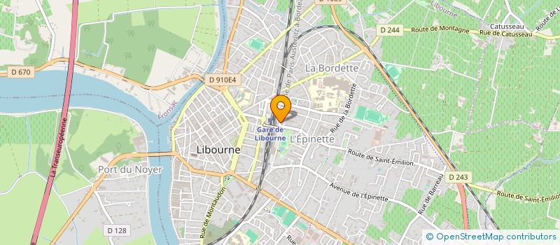 localisation de l'entreprise S & SIDSO  LIBOURNE