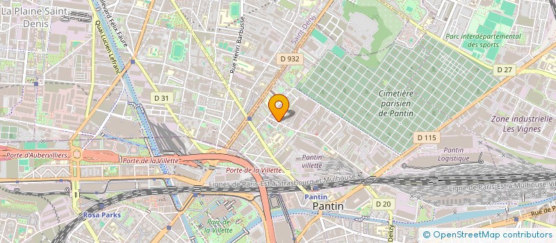 localisation de l'entreprise S' SUSHI  PANTIN