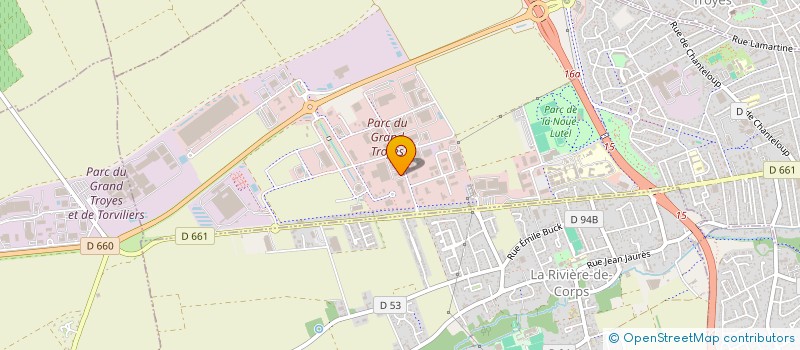 localisation de l'entreprise S.T.  SAINTE-SAVINE