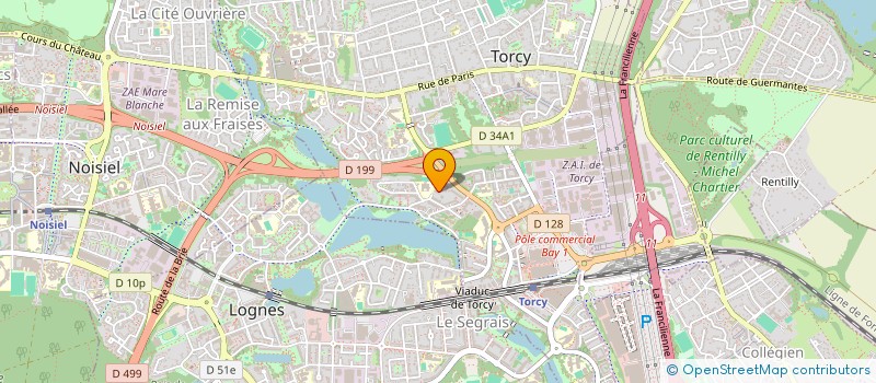 localisation de l'entreprise S.T. à TORCY