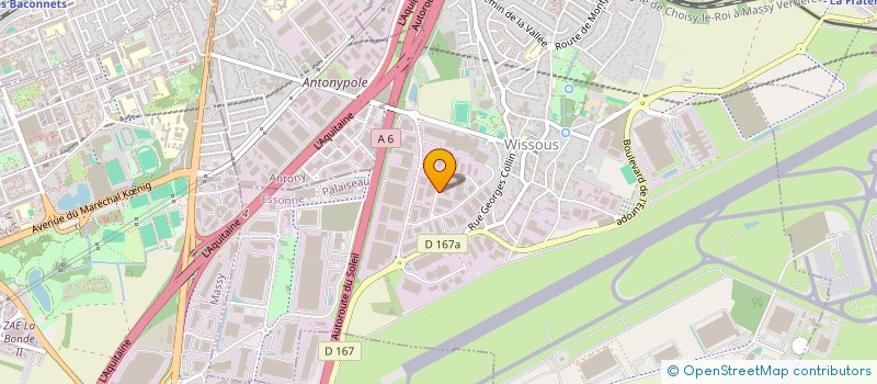 localisation de l'entreprise S.T à WISSOUS
