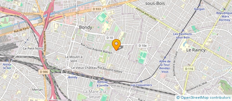 localisation de l'entreprise S T A  BONDY