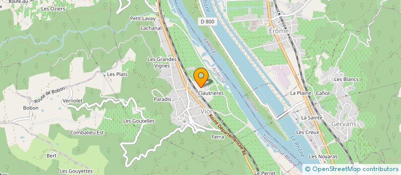 localisation de l'entreprise S.T.A.B. à VION