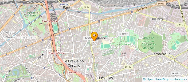 localisation de l'entreprise S.T.A. CONSEIL à BAGNOLET
