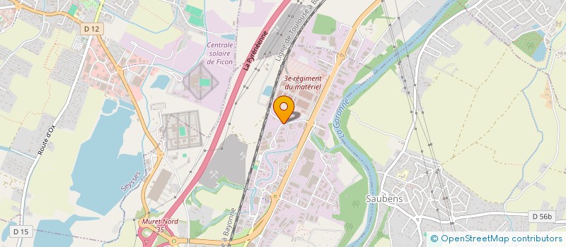 localisation de l'entreprise S.T.A.F.  MURET