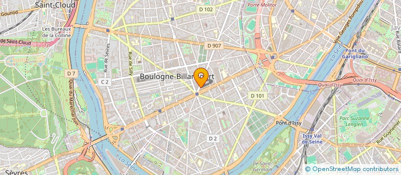 localisation de l'entreprise S.T.A.R. 92 à BOULOGNE-BILLANCOURT